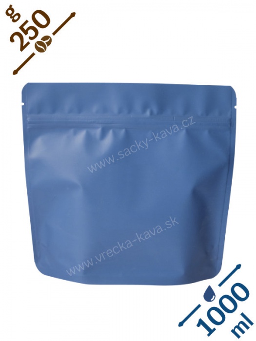 Sáčky na potraviny konvička se ZIPem, 1000ml, modré, 20x19x7
