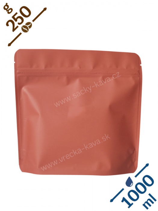 Sáčky na potraviny konvička se ZIPem, 1000ml, červené, 20x19x7